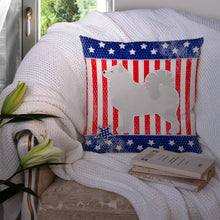 Load image into Gallery viewer, USA Patriotic Samoyed Throw Pillow - 14x14 Decorative Pillow – Art for Your Home &amp; Patio BB3359PW1414