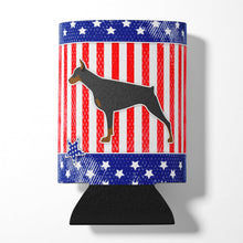 Load image into Gallery viewer, USA Patriotic Doberman Pinscher Can or Bottle Hugger BB3360CC