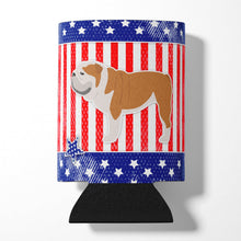 Load image into Gallery viewer, USA Patriotic English Bulldog Can or Bottle Hugger BB3362CC