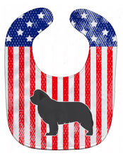 Load image into Gallery viewer, USA Patriotic Newfoundland Baby Bib BB3364BIB
