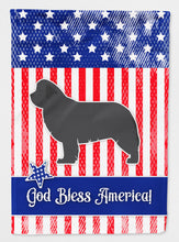 Load image into Gallery viewer, USA Patriotic Newfoundland Flag Canvas House Size BB3364CHF