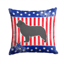 Load image into Gallery viewer, USA Patriotic Newfoundland Throw Pillow - 14x14 Decorative Pillow – Art for Your Home &amp; Patio BB3364PW1414