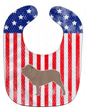 Load image into Gallery viewer, USA Patriotic Neapolitan Mastiff Baby Bib BB3365BIB