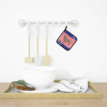 Load image into Gallery viewer, USA Patriotic Neapolitan Mastiff Pot Holders - Set of 2 - Heat-Resistant Kitchen Essentials BB3365PTHD