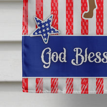 Load image into Gallery viewer, USA Patriotic Rottweiler Flag Canvas House Size BB3366CHF