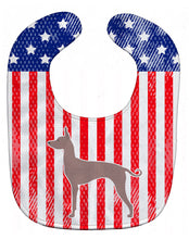 Load image into Gallery viewer, USA Patriotic Dogo Argentino Baby Bib BB3367BIB