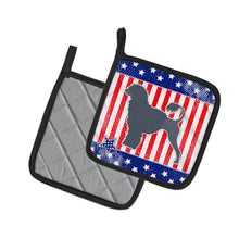 Load image into Gallery viewer, USA Patriotic Portuguese Water Dog Pot Holders - Set of 2 - Heat-Resistant Kitchen Essentials BB3368PTHD