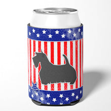 Load image into Gallery viewer, USA Patriotic Scottish Terrier Can or Bottle Hugger BB3369CC