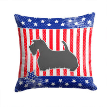Load image into Gallery viewer, USA Patriotic Scottish Terrier Throw Pillow - 14x14 Decorative Pillow – Art for Your Home &amp; Patio BB3369PW1414