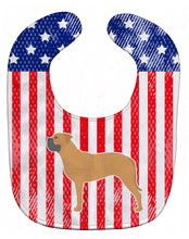 Load image into Gallery viewer, USA Patriotic Bullmastiff Baby Bib BB3371BIB