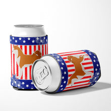 Load image into Gallery viewer, USA Patriotic Akita Can or Bottle Hugger BB3372CC
