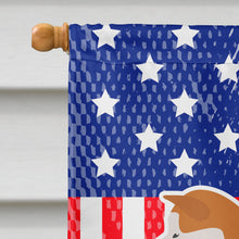 Load image into Gallery viewer, USA Patriotic Akita Flag Canvas House Size BB3372CHF