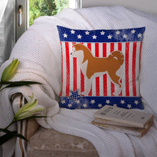Load image into Gallery viewer, USA Patriotic Akita Throw Pillow - 14x14 Decorative Pillow – Art for Your Home &amp; Patio BB3372PW1414