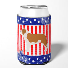 Load image into Gallery viewer, USA Patriotic Saint Bernard Can or Bottle Hugger BB3376CC