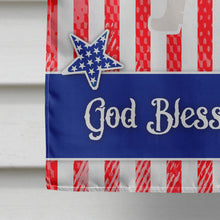 Load image into Gallery viewer, USA Patriotic Saint Bernard Flag Canvas House Size BB3376CHF