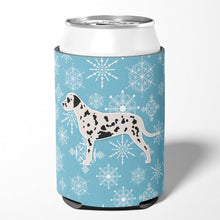 Load image into Gallery viewer, Winter Snowflake Dalmatian Can or Bottle Hugger BB3483CC