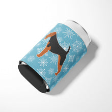 Load image into Gallery viewer, Winter Snowflake Welsh Terrier Can or Bottle Hugger BB3485CC