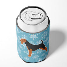 Load image into Gallery viewer, Winter Snowflake Welsh Terrier Can or Bottle Hugger BB3485CC