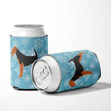 Load image into Gallery viewer, Winter Snowflake Welsh Terrier Can or Bottle Hugger BB3485CC