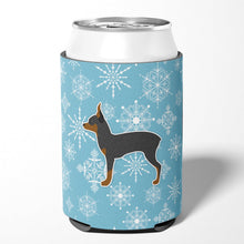 Load image into Gallery viewer, Winter Snowflake Toy Fox Terrier Can or Bottle Hugger BB3487CC