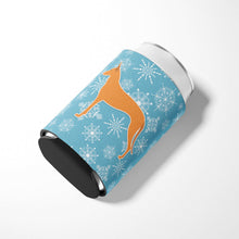 Load image into Gallery viewer, Winter Snowflake Pharaoh Hound Can or Bottle Hugger BB3488CC