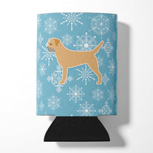 Load image into Gallery viewer, Winter Snowflake Border Terrier Can or Bottle Hugger BB3489CC