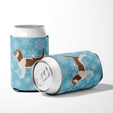 Load image into Gallery viewer, Winter Snowflake Grand Basset Griffon Vendeen Can or Bottle Hugger BB3490CC