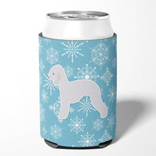 Load image into Gallery viewer, Winter Snowflake Bedlington Terrier Can or Bottle Hugger BB3494CC