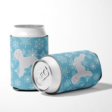 Load image into Gallery viewer, Winter Snowflake Bedlington Terrier Can or Bottle Hugger BB3494CC