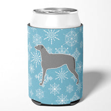 Load image into Gallery viewer, Winter Snowflake Scottish Deerhound Can or Bottle Hugger BB3496CC