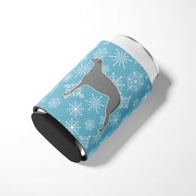 Load image into Gallery viewer, Winter Snowflake Scottish Deerhound Can or Bottle Hugger BB3496CC