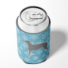 Load image into Gallery viewer, Winter Snowflake Scottish Deerhound Can or Bottle Hugger BB3496CC