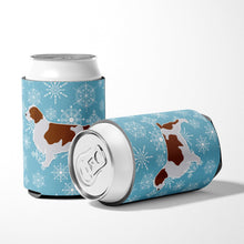 Load image into Gallery viewer, Winter Snowflake Welsh Springer Spaniel Can or Bottle Hugger BB3500CC