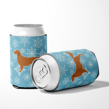 Load image into Gallery viewer, Winter Snowflake Golden Retriever Can or Bottle Hugger BB3504CC