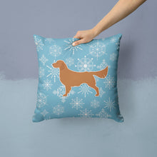 Load image into Gallery viewer, Winter Snowflake Golden Retriever Throw Pillow - 14x14 Decorative Pillow – Art for Your Home &amp; Patio BB3504PW1414