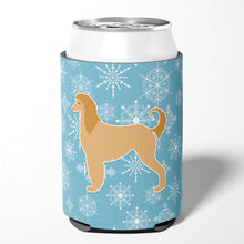 Load image into Gallery viewer, Winter Snowflake Afghan Hound Can or Bottle Hugger BB3506CC