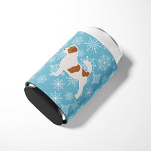 Load image into Gallery viewer, Winter Snowflake Jack Russell Terrier Can or Bottle Hugger BB3507CC