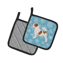 Load image into Gallery viewer, Winter Snowflake Jack Russell Terrier Pot Holders - Set of 2 - Heat-Resistant Kitchen Essentials BB3507PTHD