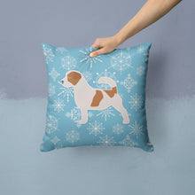 Load image into Gallery viewer, Winter Snowflake Jack Russell Terrier Throw Pillow - 14x14 Decorative Pillow – Art for Your Home &amp; Patio BB3507PW1414