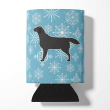 Load image into Gallery viewer, Winter Snowflake Black Labrador Retriever Can or Bottle Hugger BB3508CC
