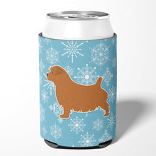 Load image into Gallery viewer, Winter Snowflake Norfolk Terrier Can or Bottle Hugger BB3509CC