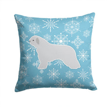 Load image into Gallery viewer, Winter Snowflake Spanish Water Dog Throw Pillow - 14x14 Decorative Pillow – Art for Your Home &amp; Patio BB3515PW1414