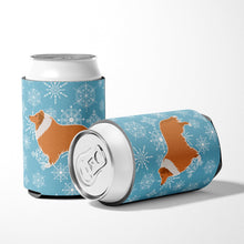 Load image into Gallery viewer, Winter Snowflake Collie Can or Bottle Hugger BB3516CC