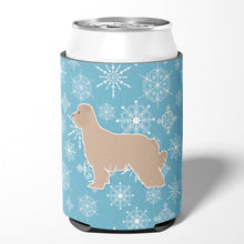 Load image into Gallery viewer, Winter Snowflake Pyrenean Shepherd Can or Bottle Hugger BB3518CC