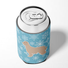 Load image into Gallery viewer, Winter Snowflake Pyrenean Shepherd Can or Bottle Hugger BB3518CC