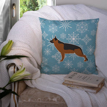 Load image into Gallery viewer, Winter Snowflake German Shepherd Throw Pillow - 14x14 Decorative Pillow – Art for Your Home &amp; Patio BB3524PW1414