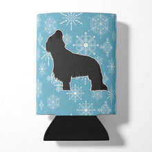 Load image into Gallery viewer, Winter Snowflake Briard Can or Bottle Hugger BB3526CC