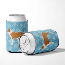 Load image into Gallery viewer, Winter Snowflake Central Asian Shepherd Dog Can or Bottle Hugger BB3528CC