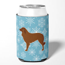 Load image into Gallery viewer, Winter Snowflake Portuguese Sheepdog Dog Can or Bottle Hugger BB3531CC