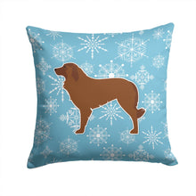 Load image into Gallery viewer, Winter Snowflake Portuguese Sheepdog Dog Throw Pillow - 14x14 Decorative Pillow – Art for Your Home &amp; Patio BB3531PW1414